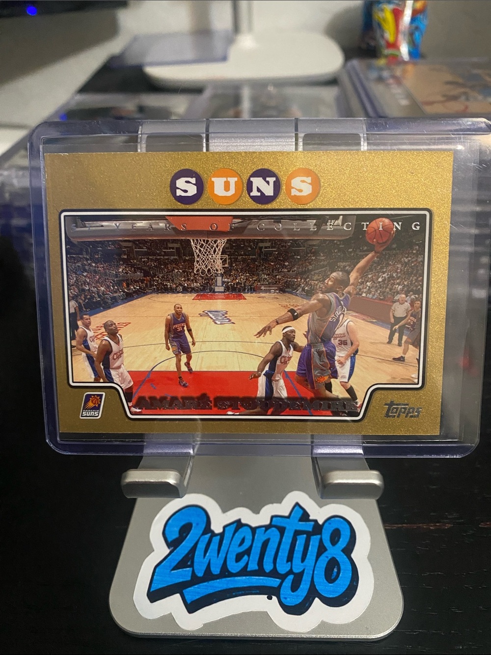 2006-07 Topps Gold Parallel featuring Amar'e Stoudemire Serial 0090/2008